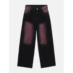 Aelfric Eden | Unisex Denim Street Style Tie-dye Plain Cotton Washed Denim -Aelfric Eden Shop org 547