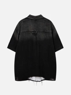 Aelfric Eden | Unisex Denim Street Style Cotton Short Sleeves Oversized -Aelfric Eden Shop org 553