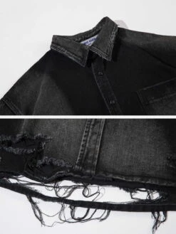 Aelfric Eden | Unisex Denim Street Style Cotton Short Sleeves Oversized -Aelfric Eden Shop org 554