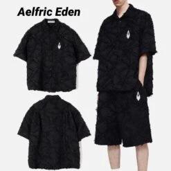 Aelfric Eden | Unisex Street Style Short Sleeves Oversized Shirts