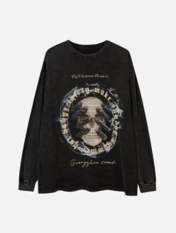 Aelfric Eden | Crew Neck Skull Unisex Street Style Long Sleeves Sweatshirts -Aelfric Eden Shop org 566
