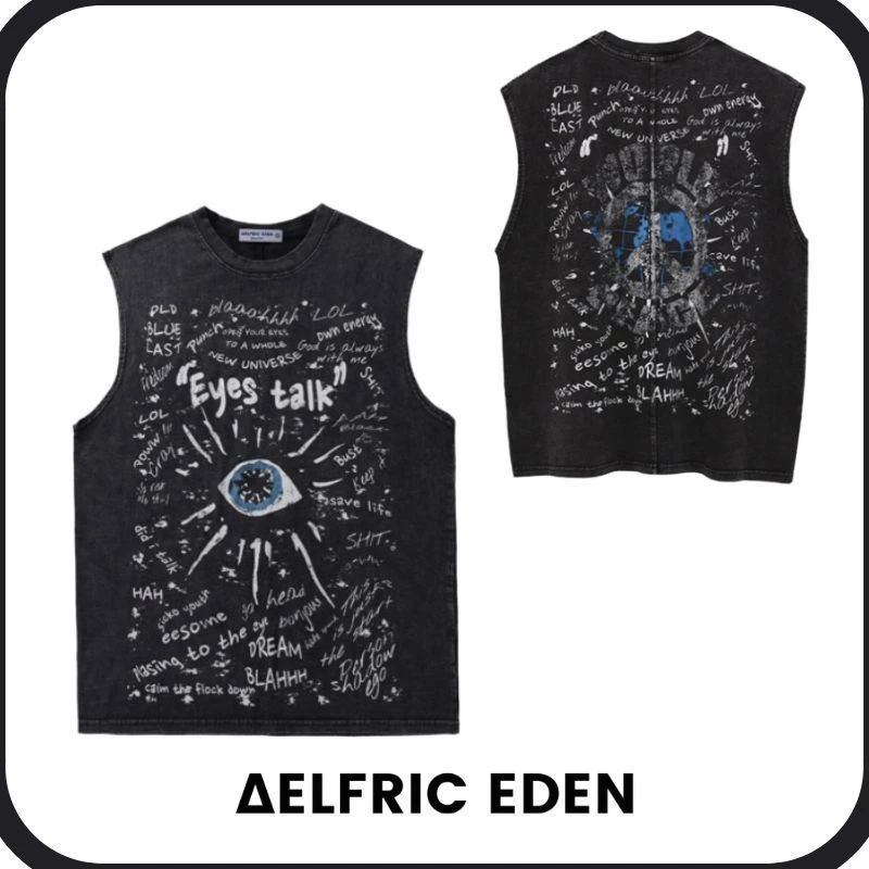 Aelfric Eden | Crew Neck Pullovers Unisex Sleeveless Street Style Cotton 3 Aelfric Eden | Crew Neck Pullovers Unisex Sleeveless Street Style Cotton