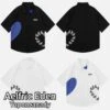 Aelfric Eden | Heart Unisex Street Style Short Sleeves Logo Front Button