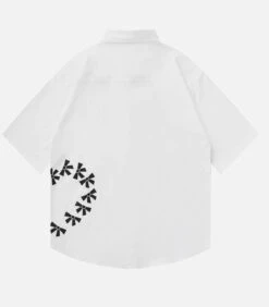 Aelfric Eden | Heart Unisex Street Style Short Sleeves Logo Front Button -Aelfric Eden Shop org 647