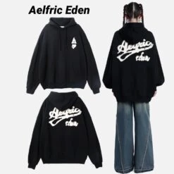 Aelfric Eden | Pullovers Unisex Street Style Long Sleeves Cotton Oversized