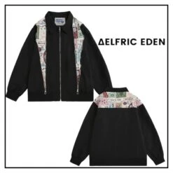 Aelfric Eden | Unisex Street Style Plain Oversized Skater Style Jackets