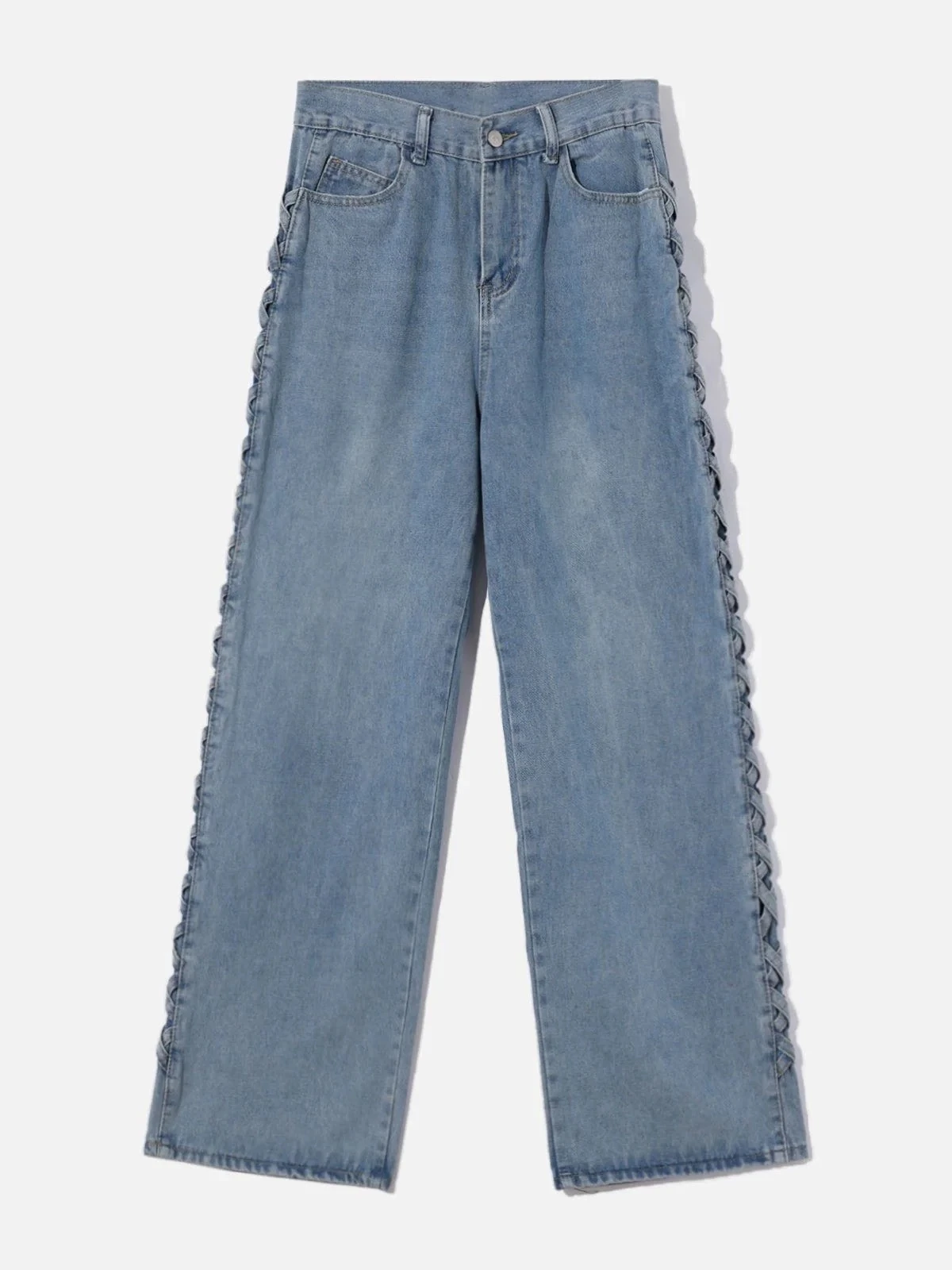 Aelfric Eden | Denim Street Style Plain Wide Leg Jeans 5 Aelfric Eden | Denim Street Style Plain Wide Leg Jeans - Image 3