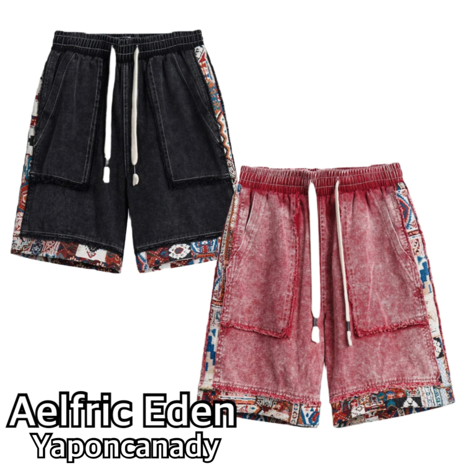 Aelfric Eden | Unisex Denim Street Style Plain Cotton Straight Shorts 3 Aelfric Eden | Unisex Denim Street Style Plain Cotton Straight Shorts