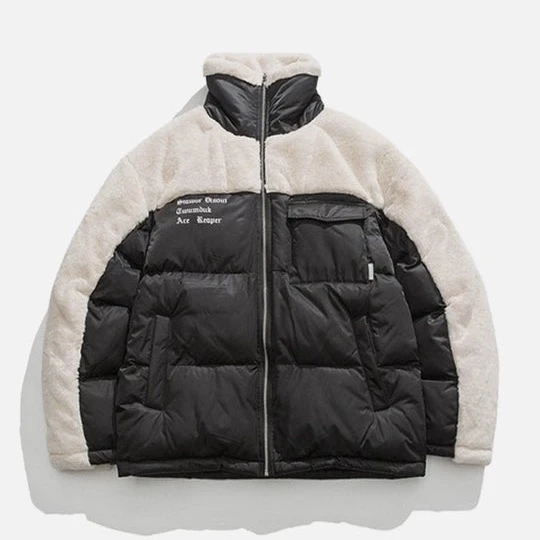 Aelfric Eden | Unisex Street Style Bi-color Plain Logo Loungewear Coats 4 Aelfric Eden | Unisex Street Style Bi-color Plain Logo Loungewear Coats - Image 2