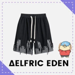 Aelfric Eden | Unisex Denim Street Style Shorts