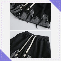 Aelfric Eden | Unisex Denim Street Style Shorts -Aelfric Eden Shop org 713