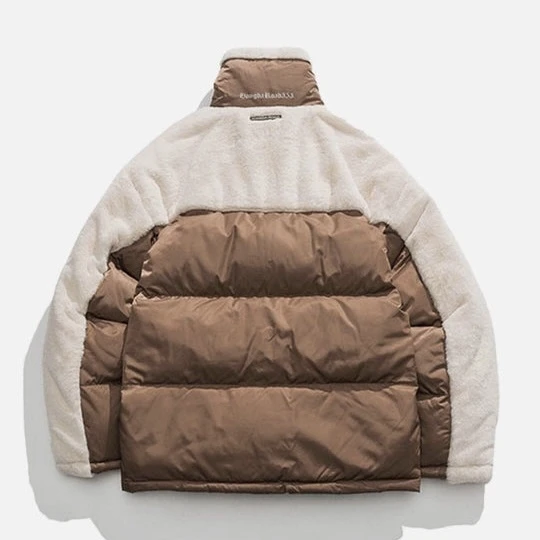 Aelfric Eden | Unisex Street Style Bi-color Plain Logo Loungewear Coats 7 Aelfric Eden | Unisex Street Style Bi-color Plain Logo Loungewear Coats - Image 5