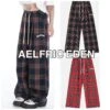 Aelfric Eden | Printed Pants Tartan Unisex Street Style Wide Leg 1 Aelfric Eden | Printed Pants Tartan Unisex Street Style Wide Leg -Aelfric Eden Shop org 77