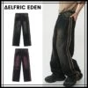 Aelfric Eden | Unisex Denim Street Style Tie-dye Plain Cotton Jeans -Aelfric Eden Shop org 770