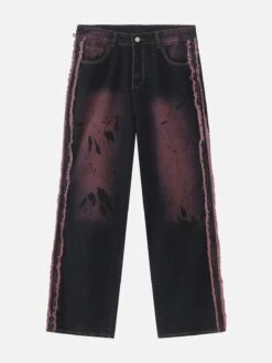 Aelfric Eden | Unisex Denim Street Style Tie-dye Plain Cotton Jeans -Aelfric Eden Shop org 773