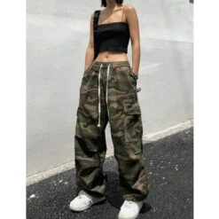 Aelfric Eden | Printed Pants Camouflage Unisex Street Style Cotton Straight -Aelfric Eden Shop org 781
