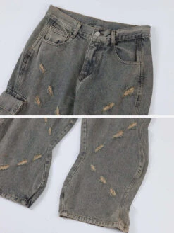 Aelfric Eden | Unisex Denim Blended Fabrics Street Style Plain Cotton -Aelfric Eden Shop org 786