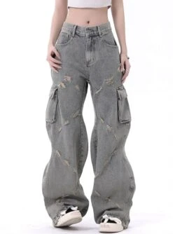 Aelfric Eden | Unisex Denim Blended Fabrics Street Style Plain Cotton -Aelfric Eden Shop org 787