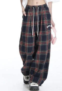 Aelfric Eden | Printed Pants Tartan Unisex Street Style Wide Leg -Aelfric Eden Shop org 79