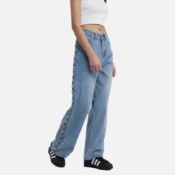 Aelfric Eden | Unisex Denim Street Style Plain Washed Denim Jeans -Aelfric Eden Shop org 792