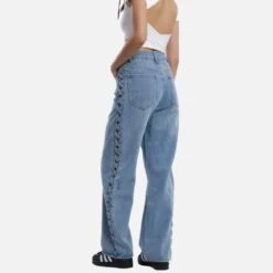 Aelfric Eden | Unisex Denim Street Style Plain Washed Denim Jeans -Aelfric Eden Shop org 793