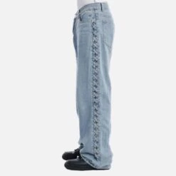 Aelfric Eden | Unisex Denim Street Style Plain Washed Denim Jeans -Aelfric Eden Shop org 795