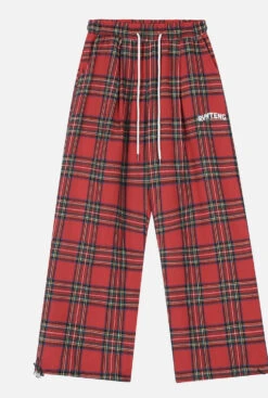 Aelfric Eden | Printed Pants Tartan Unisex Street Style Wide Leg -Aelfric Eden Shop org 80
