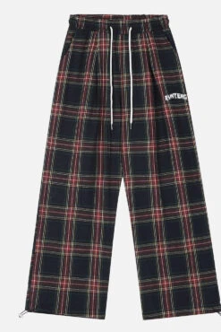 Aelfric Eden | Printed Pants Tartan Unisex Street Style Wide Leg -Aelfric Eden Shop org 81