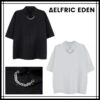 Aelfric Eden | Unisex Street Style Chain Plain Short Sleeves Front Button -Aelfric Eden Shop org 831