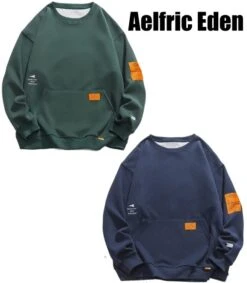 Aelfric Eden | Pullovers Unisex Sweat Street Style Long Sleeves Cotton