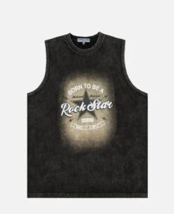 Aelfric Eden | Crew Neck Star Unisex Sleeveless Street Style Cotton -Aelfric Eden Shop org 885