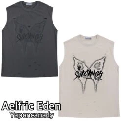 Aelfric Eden | Crew Neck Unisex Street Style Plain Cotton